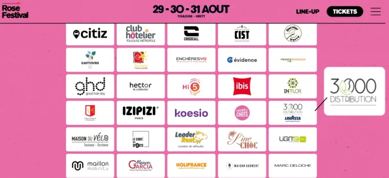 3000 Distribution, fournisseur de café officiel de l'évènement festif du ROSE FESTIVAL à Toulouse